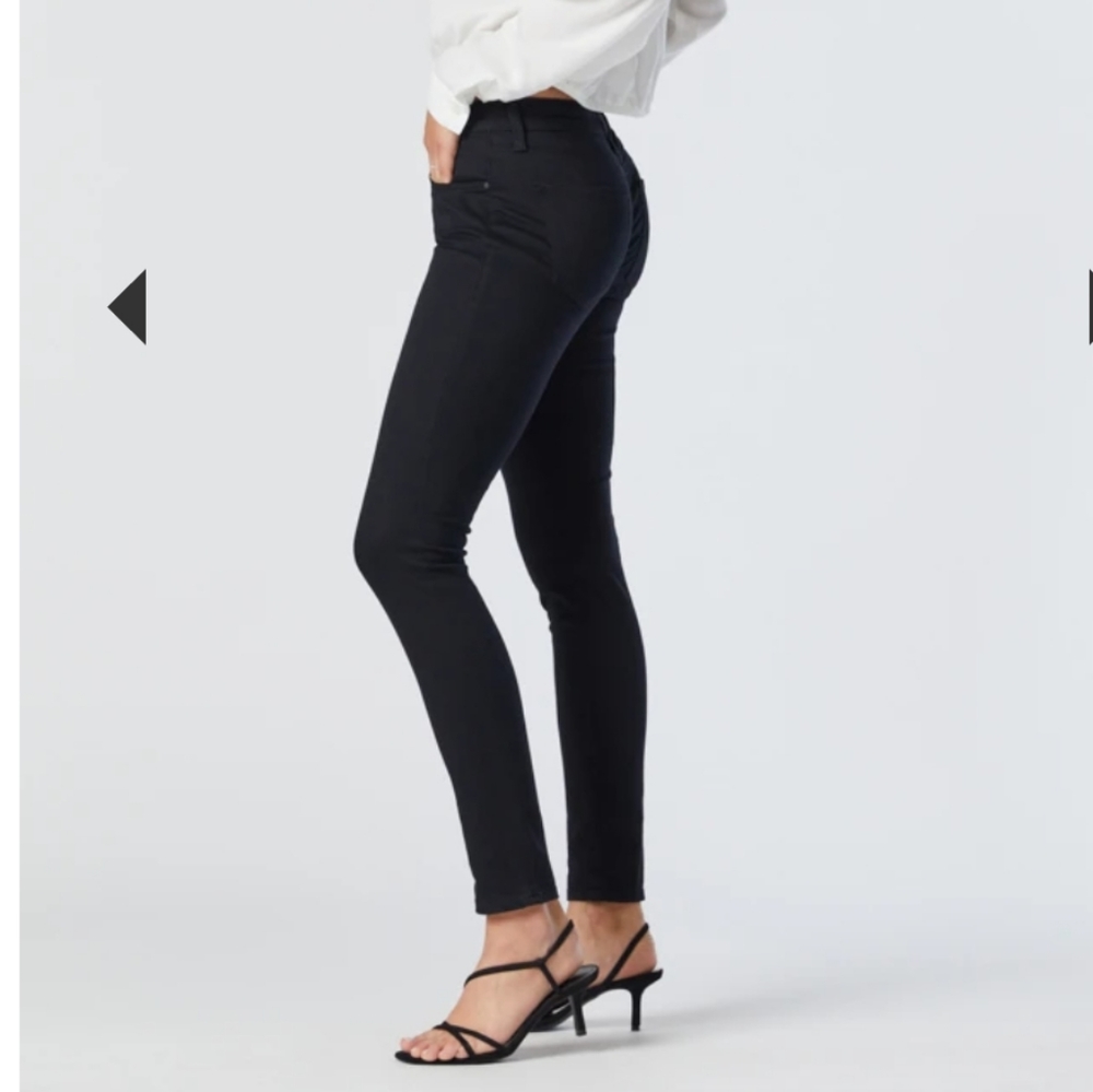 MAVI ALEXA Black Mid Rise Skinny Jeans